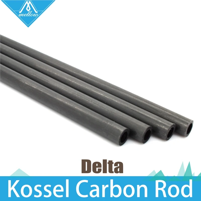 6PCS 3D Printer Accessories Delta Kossel 5*3mm 6*4mm 220 240 300 400mm Fiber Carbon Push Rod Parallel Arm Suitable for Mini 5347