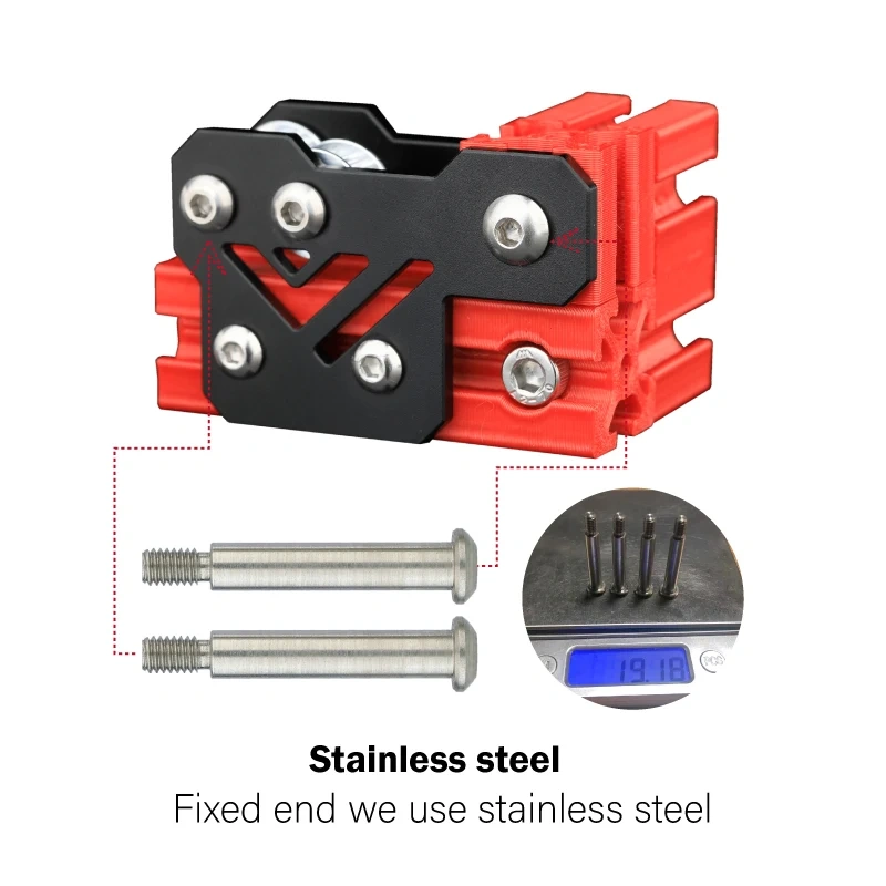 Mellow CNC VzBoT 330 2WD 3D Printer Aluminum Idler Mount,Motor Mount And Y-axis Gantry Screws Pack Includes Titanium Bolts