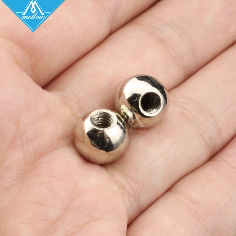 20pcs 10mm Stainless Steel Ball with M4 Threaded hole for kossel800 delta ,customization service 3d printer Accessories