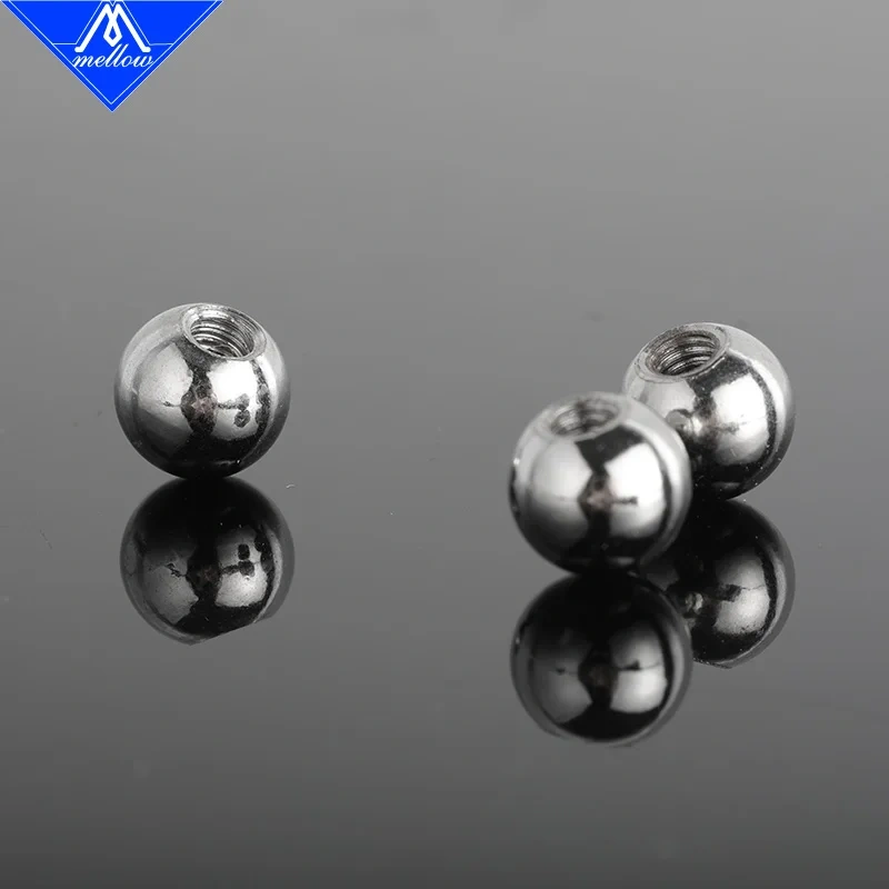 20pcs 10mm Stainless Steel Ball with M4 Threaded hole for kossel800 delta ,customization service 3d printer Accessories