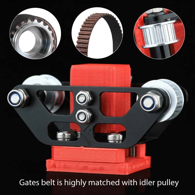 Mellow Pre-Assembled CNC VzBoT 330  Aluminum XY Mount Kit 5M Gates Belt Titanium Idler Screws For Ultra High Speed 3D Printer