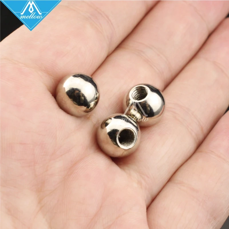 20pcs 10mm Stainless Steel Ball with M4 Threaded hole for kossel800 delta ,customization service 3d printer Accessories