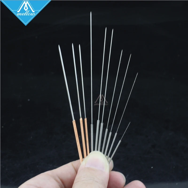 10pcs 3D Printer accessories Reprap Makerbot Mendel  Ultimaker Reprap Nozzle cleaning needle 0.16mm--0.4mm--0.8mm for MK7 or MK8