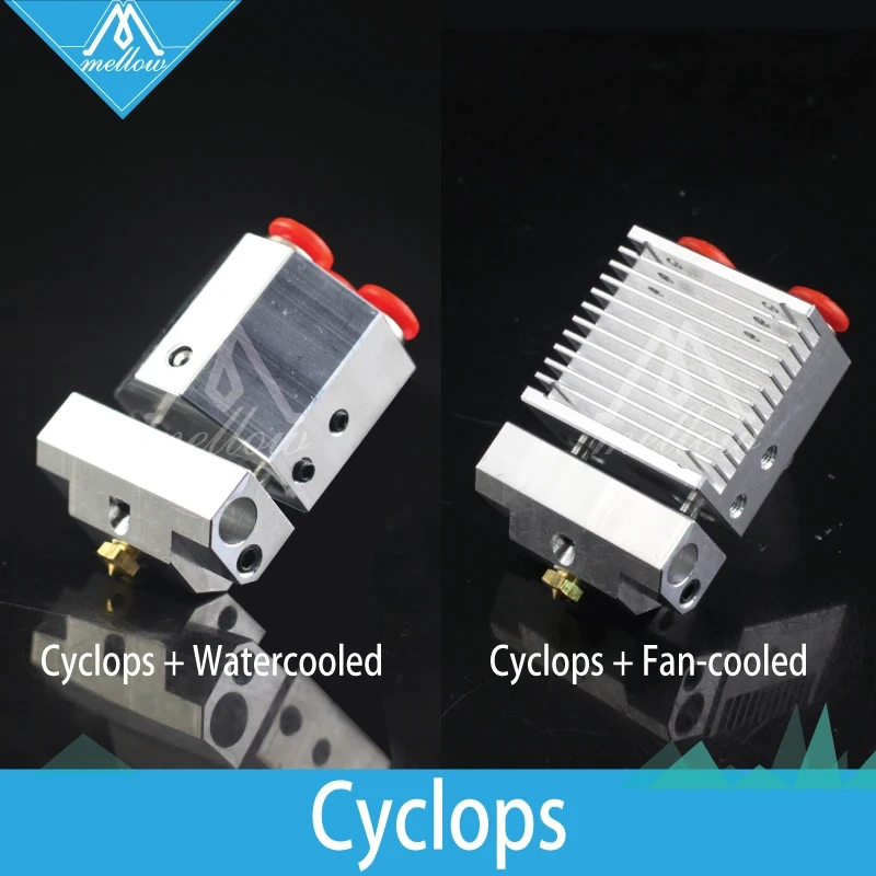 Mellow 3D Printer Parts V6 Cyclops+/Chimera+ Plus Multi-Extrusion Color 2 In 1 Out J-Head HotEnd Kit For DDG Dual Extruder