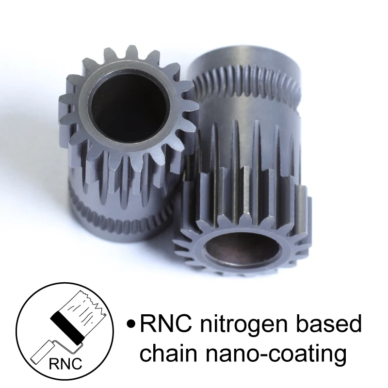 Mellow RCN Nano Coated RN-WIND V1.1 Extruder High Hardness HV3300 Dual Drive Gear For Ender 3 53D Printer Parts Titan Aero