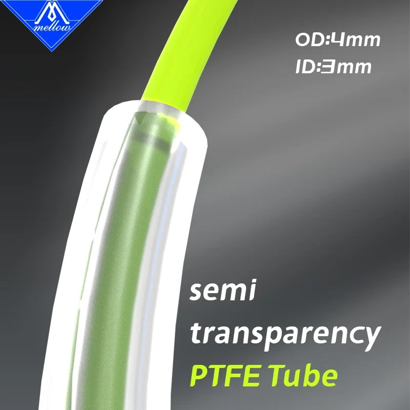 Mellow High Transparency ID3mm OD4mm PTFE Tube Teflonto MMU2.0 For prusa i3 mk3 Ender-3 Mk8 Bowden Extruder 1.75mm Filament