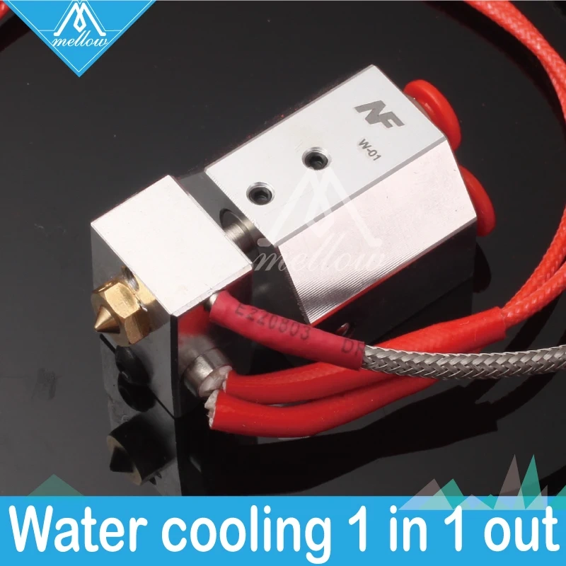 Mellow All-metal hotend Simple replace Kit for printing peek PA filament FOR V6 AQUA water cooling 3D printer extruder