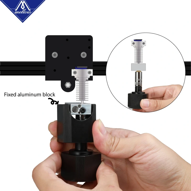 Mellow NF-NCT Quick Change Nozzle 3D Printer Tool Parts For V6 / Volcano / Mk8 / Mk9 / CR10 / Crazy Heating Block