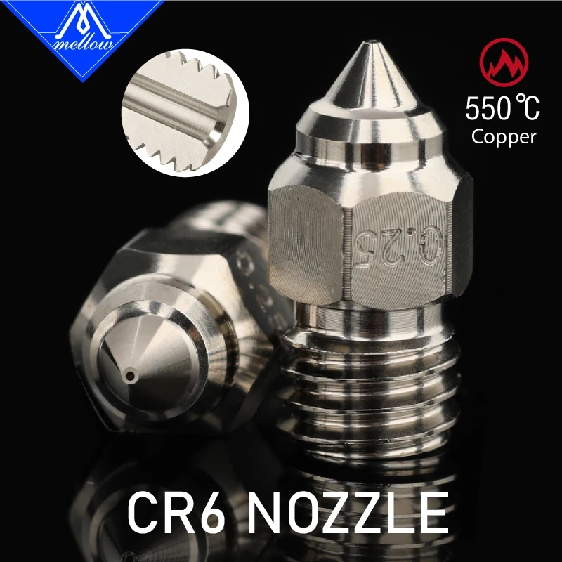 Mellow Ender 3 S1 Plated Copper Nozzle Precise Printing Compatible With High Temperature Eneder 3 3D Printer Accessories