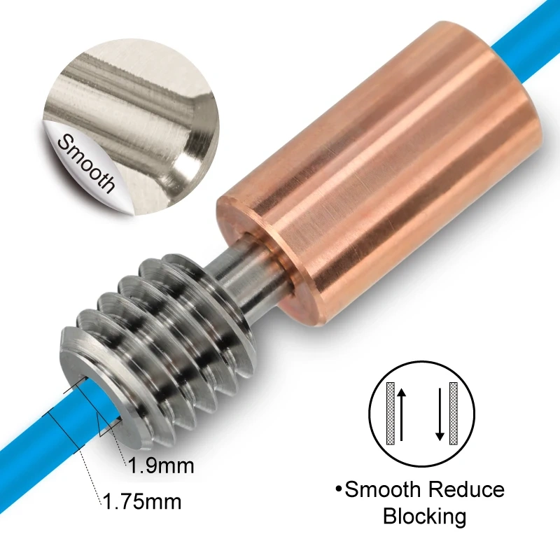 Mellow All Metal Titanium & CopperBi-metal Ender3 S1 Tcrazy Heatbreak Upgrade For Ender3 S1 3D Printer