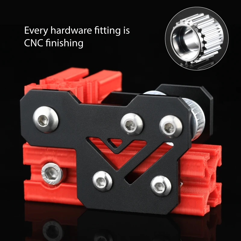 Mellow Pre-Assembled CNC VzBoT 330  Aluminum XY Mount Kit 5M Gates Belt Titanium Idler Screws For Ultra High Speed 3D Printer