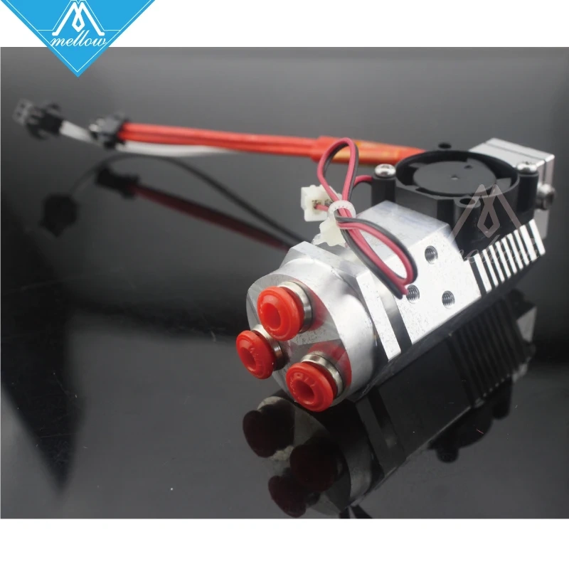 Mellow 3D Printer parts Reprap I3 3 in 1 out Multi-color Three Colors Switching Hotend kit, THC-01 Bowden Extruder hot end