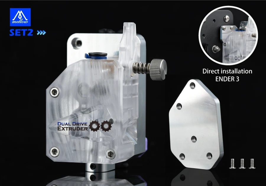 Mellow 3D Printer Parts W-DDG Water Cooled Extruder For 1.75 MM Ender 3 J-head Anet A8 cr-10  V6 Super Volcano Nozzle Hotend