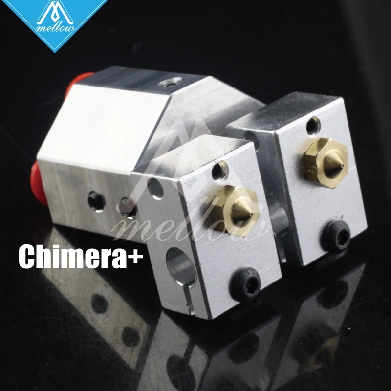 Mellow 3D Printer Parts V6 Cyclops+/Chimera+ Plus Multi-Extrusion Color 2 In 1 Out J-Head HotEnd Kit For DDG Dual Extruder
