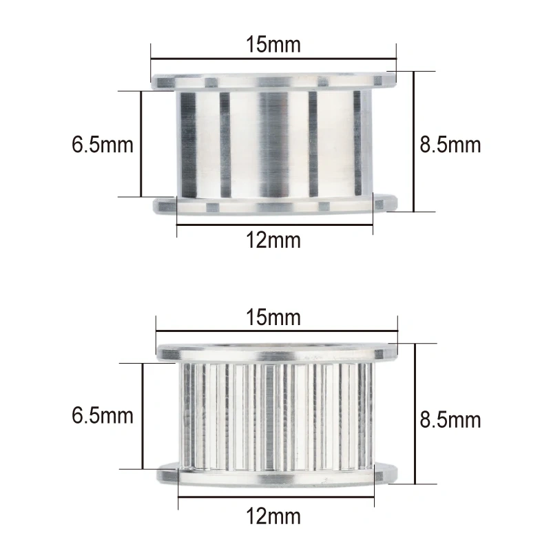 Mellow 1Pcs 20T 8.5MM Height GT2 Idler 20 Tooth Wheel Bore 5mm For High Matching Low Vibration Gates 6MM 2GT Timing Belt