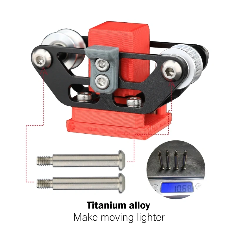Mellow CNC VzBoT 330 2WD 3D Printer Aluminum Idler Mount,Motor Mount And Y-axis Gantry Screws Pack Includes Titanium Bolts
