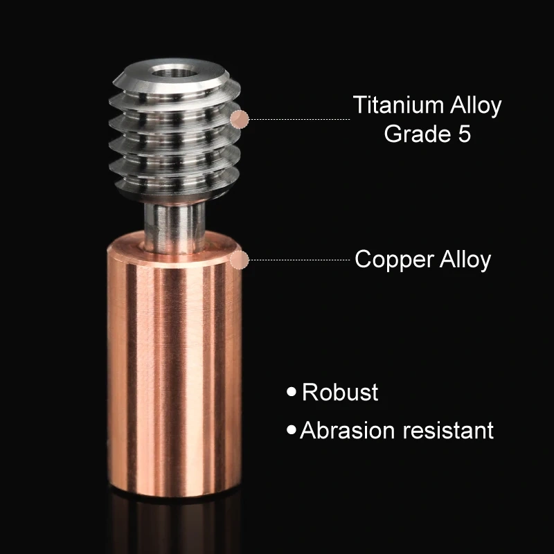 Mellow All Metal Titanium & CopperBi-metal Ender3 S1 Tcrazy Heatbreak Upgrade For Ender3 S1 3D Printer