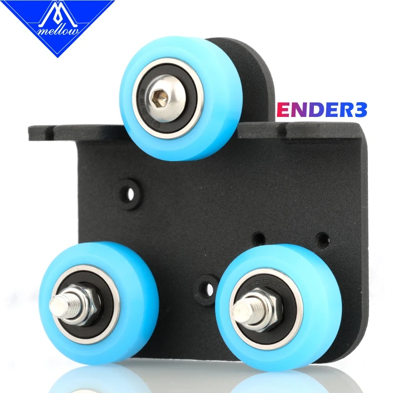 Mellow PT-Wheel Ender 3 CR10 Extruder Back Support Plate Kit With 625zz Idler Pulley For Creality CR-10 10s S4 S5 3D Printers