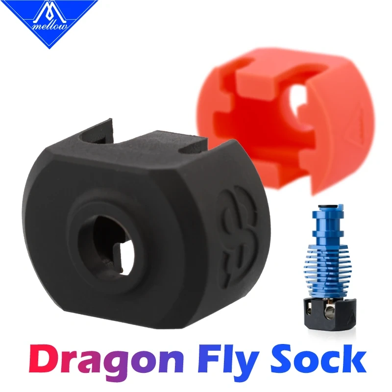 Mellow Phaetus Dragonfly Silicone Socks For Dragonfly BMO BMS Heater Block 3D Printer Hotend Temperature Protection