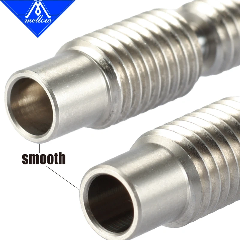 Mellow 1Pcs Super Smooth Heat Break For V6 Hotend Vocano Heater Block 1.75mm Filament 3d Printer Nozzle Throat Accessories