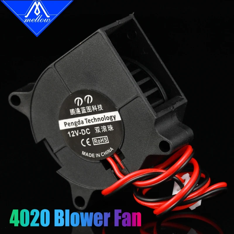 3D Printer Blower Fan 4020 12V/24V Dual Bearing Fan DC Cooling Turbo Fan 4020S For Sidewinder X1/CR-10/10S/Ender 3/VORON Nozzle
