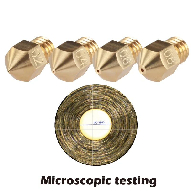 Mellow Brass Swiss MK8 Nozzle M6 Thread For 1.75MM Filament  3D Printers Hotend J-head Cr10 Heat Block Ender 3 Tornado hotend