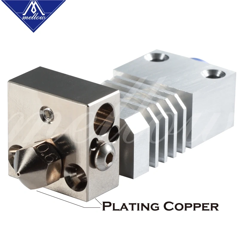 Mellow Top 3D Printer Hotend Swiss CR-10S PRO Hotend upgrade KIT aluminum Heatsink Titanium Heat Break for CR10S PRO