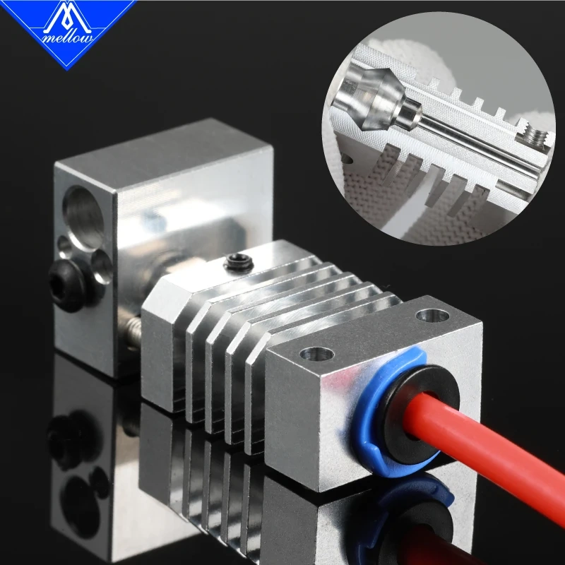 Mellow Upgrade CR10 All Metal Hotend Extruder Kit Flexible Titanium Heat Break For Creality CR-10 CR-10S Micro Swiss 3D Printer