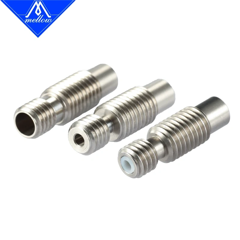 Mellow 1Pcs Super Smooth Heat Break For V6 Hotend Vocano Heater Block 1.75mm Filament 3d Printer Nozzle Throat Accessories