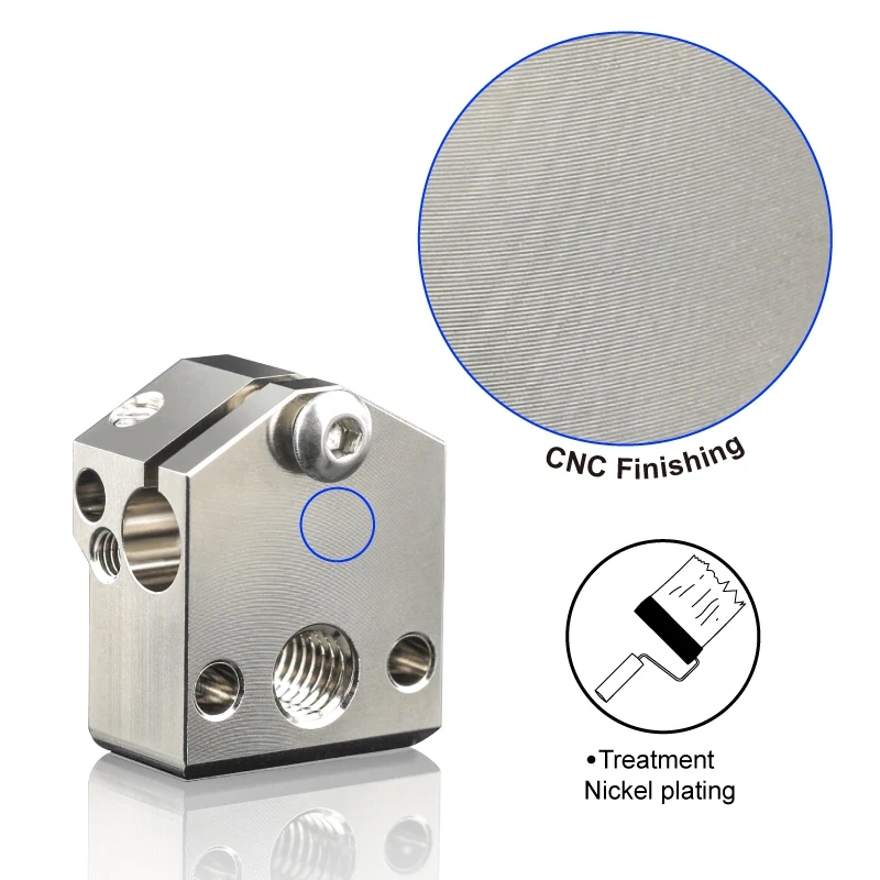 Mellow Top Quality Copper NF-Crazy Heater Block for 3D Printer NF-Crazy Hotend For Ender 3 Pro Alfawise