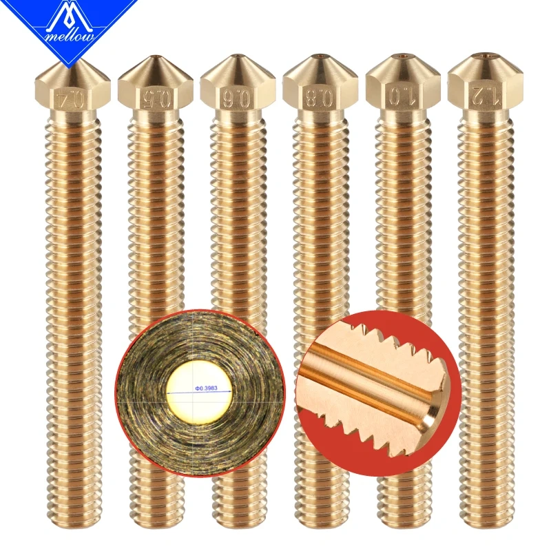 Mellow 80W Heater 12V/24V + ATC Semitec 104GT-2 Thermistor+ Super Volcano Heat Block For 3D Printer V6 Super Volcano Hotend