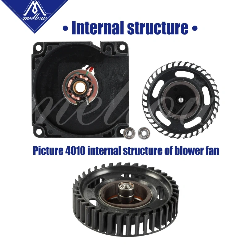 1pcs 12V/24V 6010 DC Fan 3D Printer Small Cooling Dual Ball Bear 60x60x10mm Cooling Extruder Hotend Special Small Fan 2 Wire