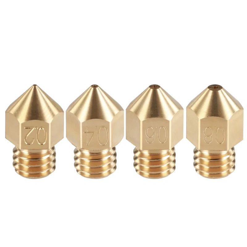 Mellow Brass Swiss MK8 Nozzle M6 Thread For 1.75MM Filament  3D Printers Hotend J-head Cr10 Heat Block Ender 3 Tornado hotend