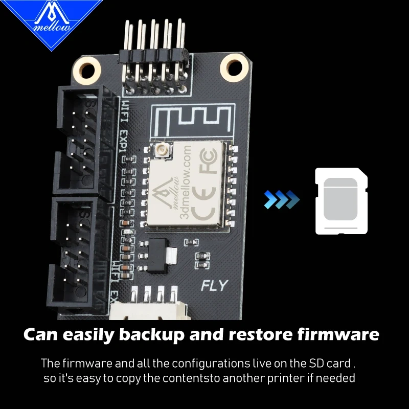Mellow FLY Wifi Antenna V1.0 Board RepRap Firmware RRF Duet Wifi Control For  FLY-F407ZG SKR V1.3 V1.4 Turbo MKS SGen L v1.0
