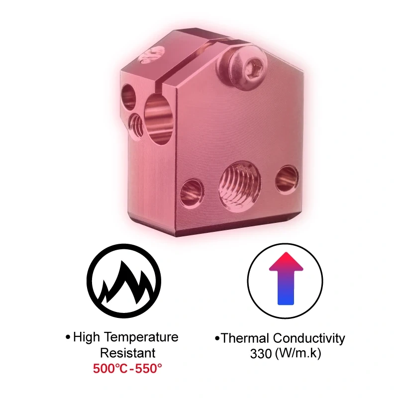 Mellow Top Quality Copper NF-Crazy Heater Block for 3D Printer NF-Crazy Hotend For Ender 3 Pro Alfawise