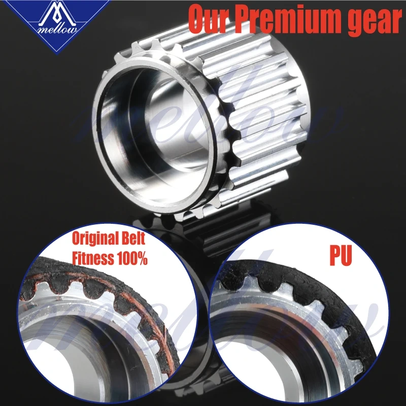 3D Printer Accessories 5pcs 16/20 teeth GT2 Timing Pulley Synchronous Wheel Bore 5mm and 5M 2GT GT2-6mm GT2 Timing Belt