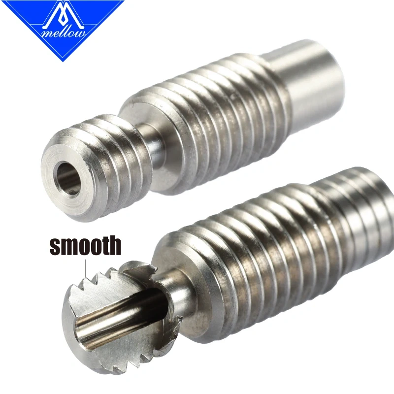 Mellow 1Pcs Super Smooth Heat Break For V6 Hotend Vocano Heater Block 1.75mm Filament 3d Printer Nozzle Throat Accessories