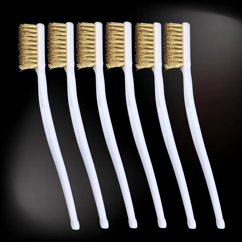 Mellow 3D Printer Nozzle Cleaning Copper Wire Toothbrush Tool Copper Brush Handle Hot bed Cleaning