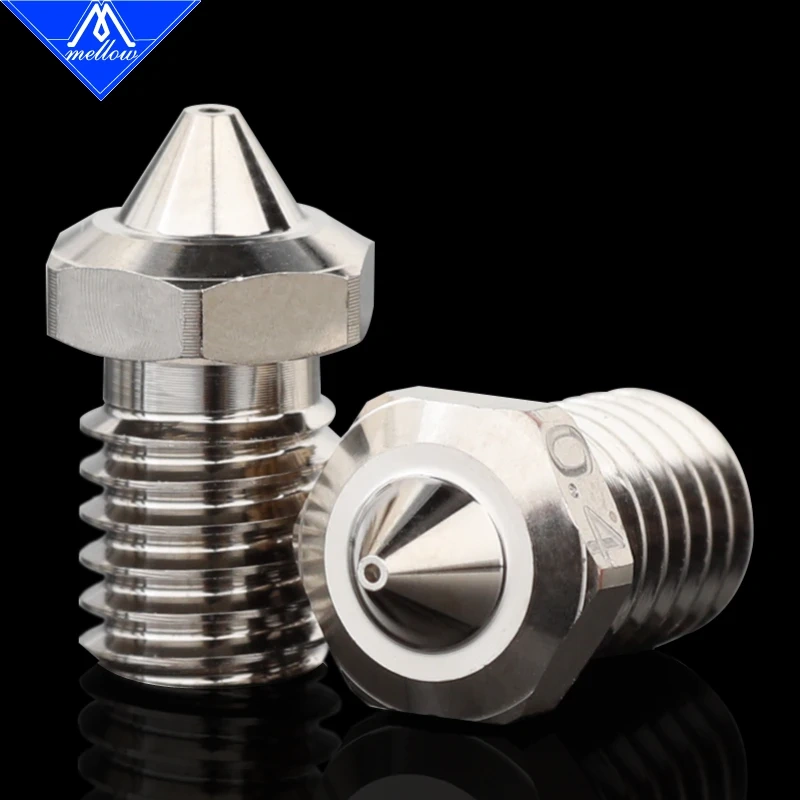 Mellow High Performance SC-V6 Plated Copper Nozzle Durable Reduce Stick For 3D Printer Nozzles M6  V6 Dragon Hotend Prusa Voron