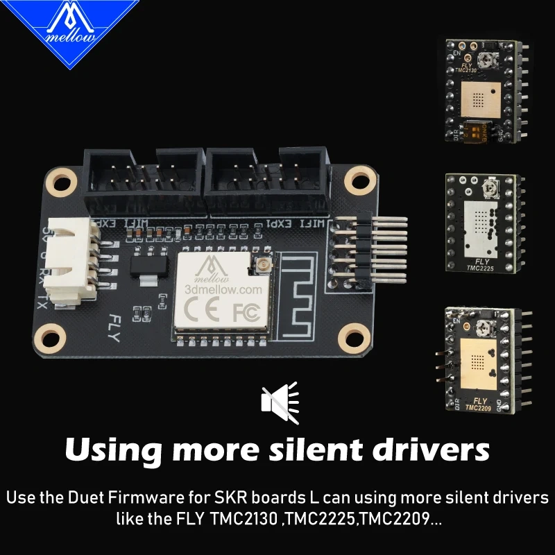 Mellow FLY Wifi Antenna V1.0 Board RepRap Firmware RRF Duet Wifi Control For  FLY-F407ZG SKR V1.3 V1.4 Turbo MKS SGen L v1.0