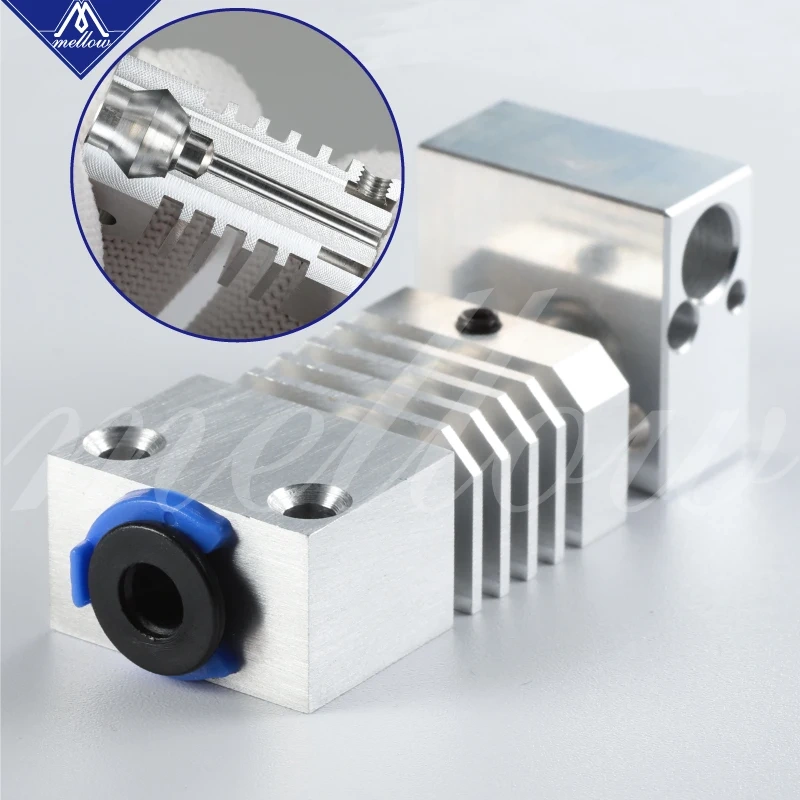 Mellow Top 3D Printer Hotend Swiss CR-10S PRO Hotend upgrade KIT aluminum Heatsink Titanium Heat Break for CR10S PRO