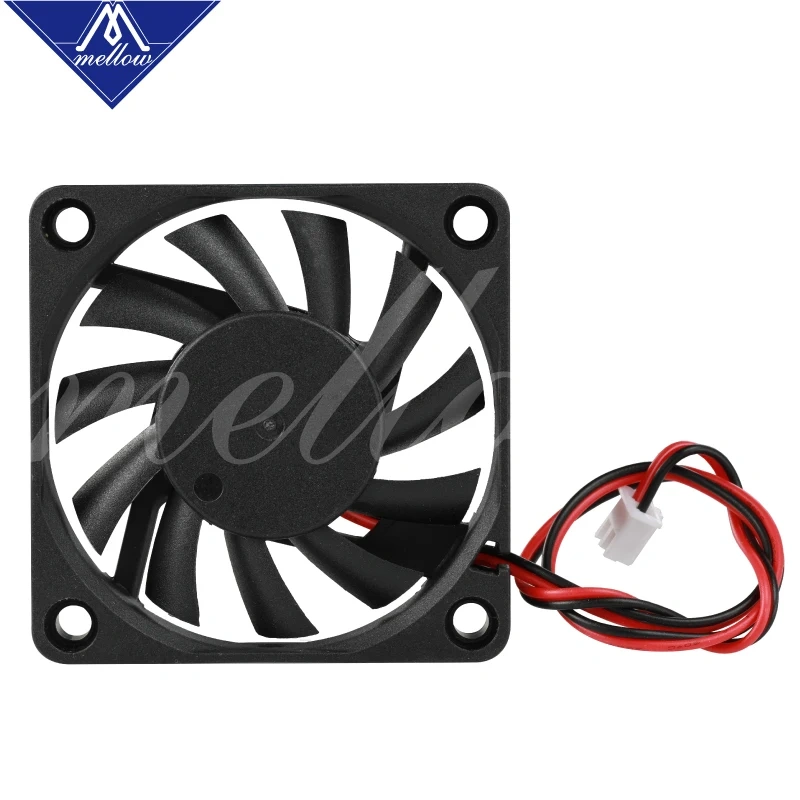 1pcs 12V/24V 6010 DC Fan 3D Printer Small Cooling Dual Ball Bear 60x60x10mm Cooling Extruder Hotend Special Small Fan 2 Wire