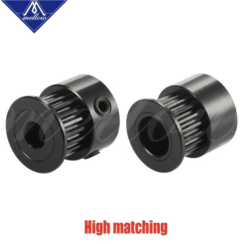 Mellow 3D Printer Parts Accessory GT2 20Teeth 20 Teeth Bore 5mm/8mm Timing Alumium Pulley for WanHao GT2-6mm Open Timing Belt