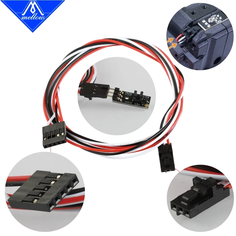 Mellow Prusa I3 Mk2.5/mk3 To Mk2.5s/mk3s Filament Sensor Kits Upgrade Detect Stuck Filament Sensor For 3D Printer Parts