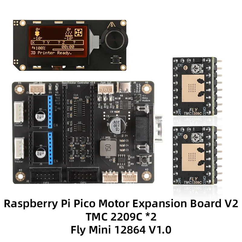 Raspberry Pi Pico Motor Expansion Board V2 For OpenTrickler 3D Printer Parts By Eamars Design