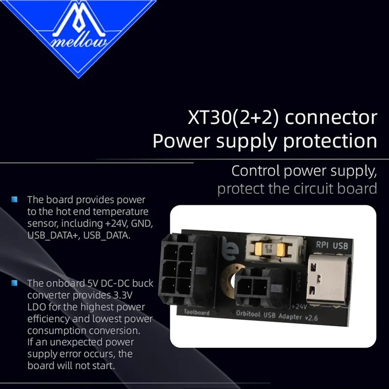 Newest Mellow LDO Orbitool O2S USB Tool Heat Board - For Orbiter Extruder V2.5 O2 USB Klipper Voron DIY 3D Printer Parts