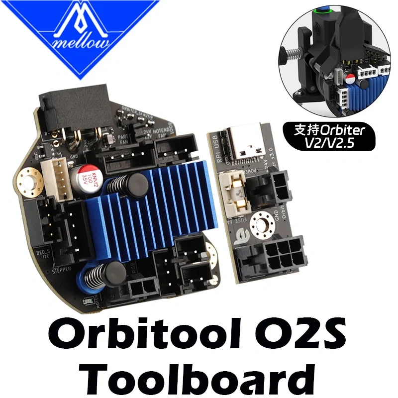 Newest Mellow LDO Orbitool O2S USB Tool Heat Board - For Orbiter Extruder V2.5 O2 USB Klipper Voron DIY 3D Printer Parts