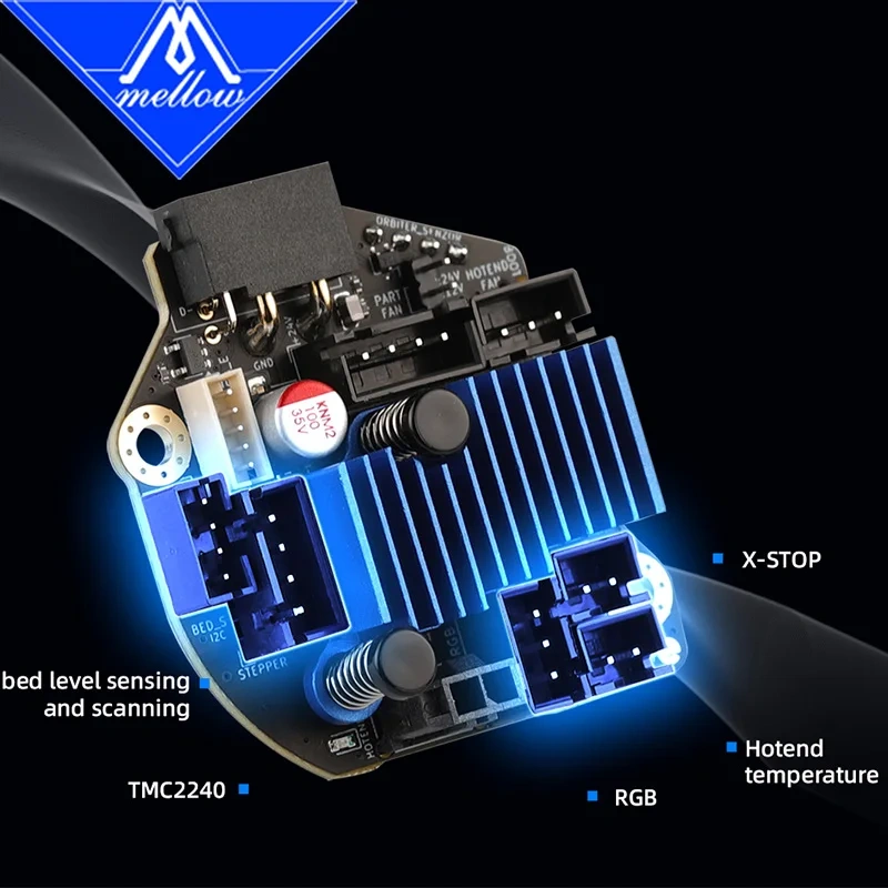 Newest Mellow LDO Orbitool O2S USB Tool Heat Board - For Orbiter Extruder V2.5 O2 USB Klipper Voron DIY 3D Printer Parts