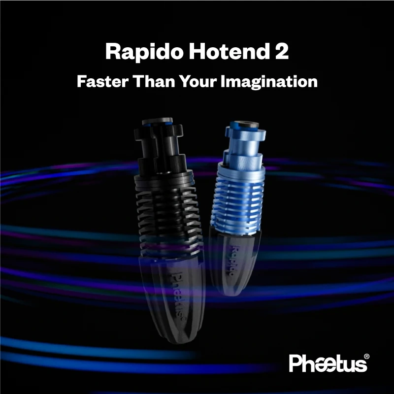 Phaetus Rapido 2.0 Hotend V1/V2/Magenta PT1000/104NT For DDG Bowden CW2 Extruder  BLV Voron VzBoT Replace Dragon Hotend