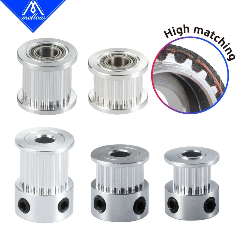 Mellow 3D Printer VORON 2.4 R2 Motion Kit Gates GT2 LL-2GT Timing Belt High Match 2GT Tooth Pulley Shaft Bearing 625 F695 Parts